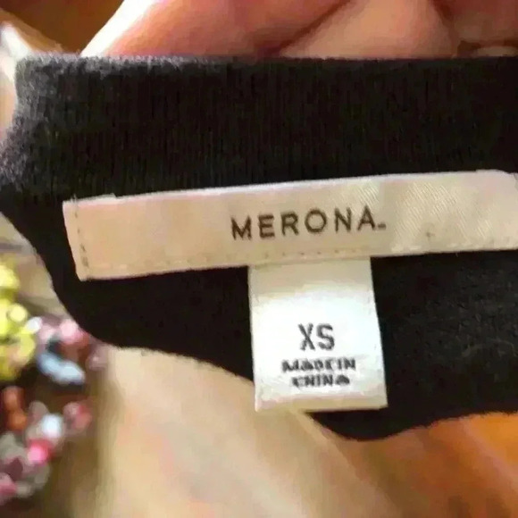 MERONA chocolate dark brown cardigan with buttons women X-SMALL - Picture 5 of 6